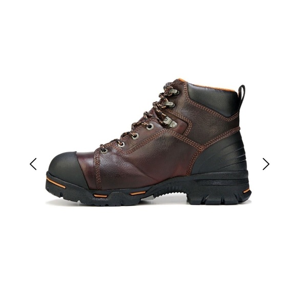 Timberland Pro Mens Brown Leather Endurance Saftey Toe Work Boots Sz 10 W New main image 3